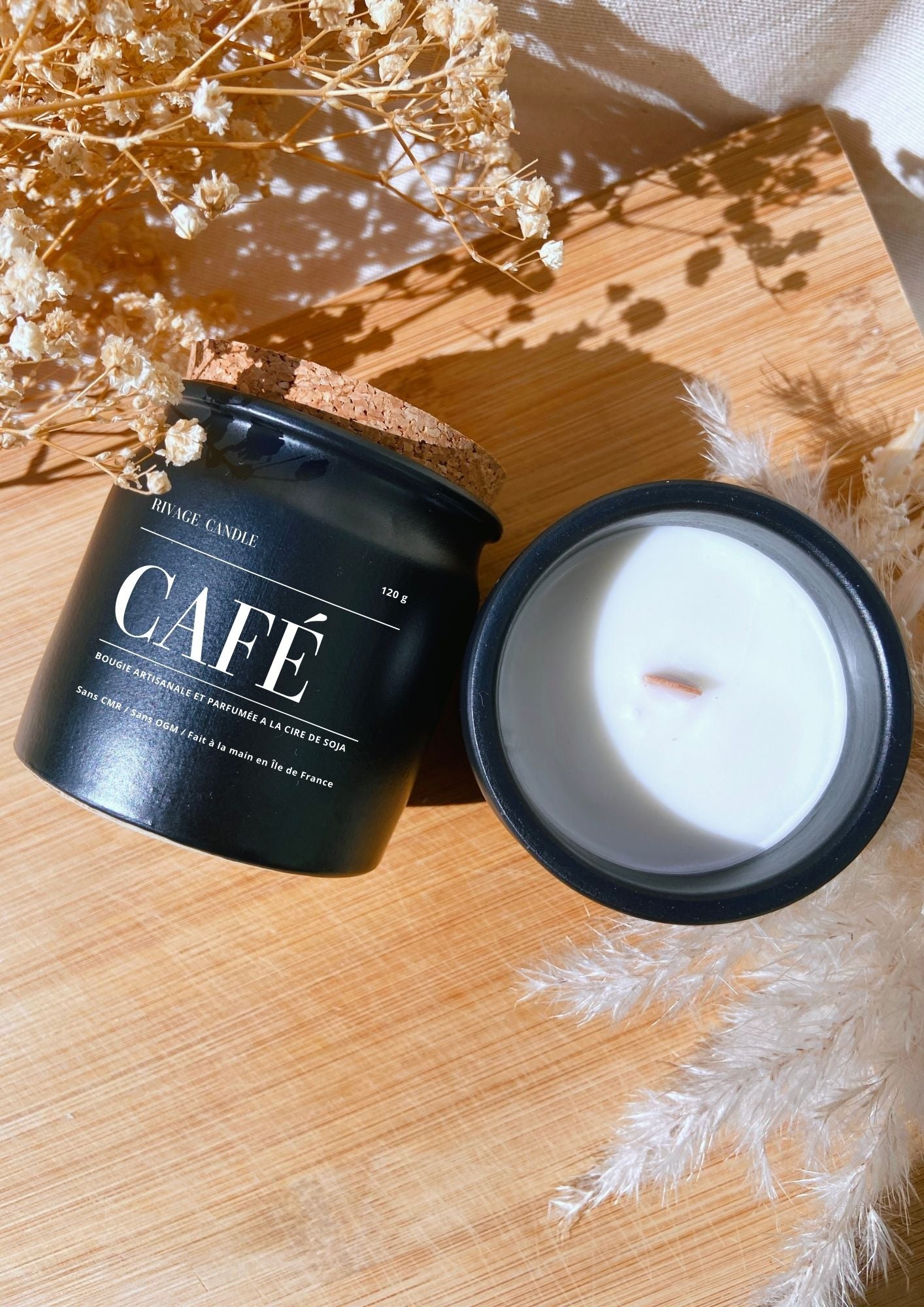 Bougie Artisanale Parfumée au Café