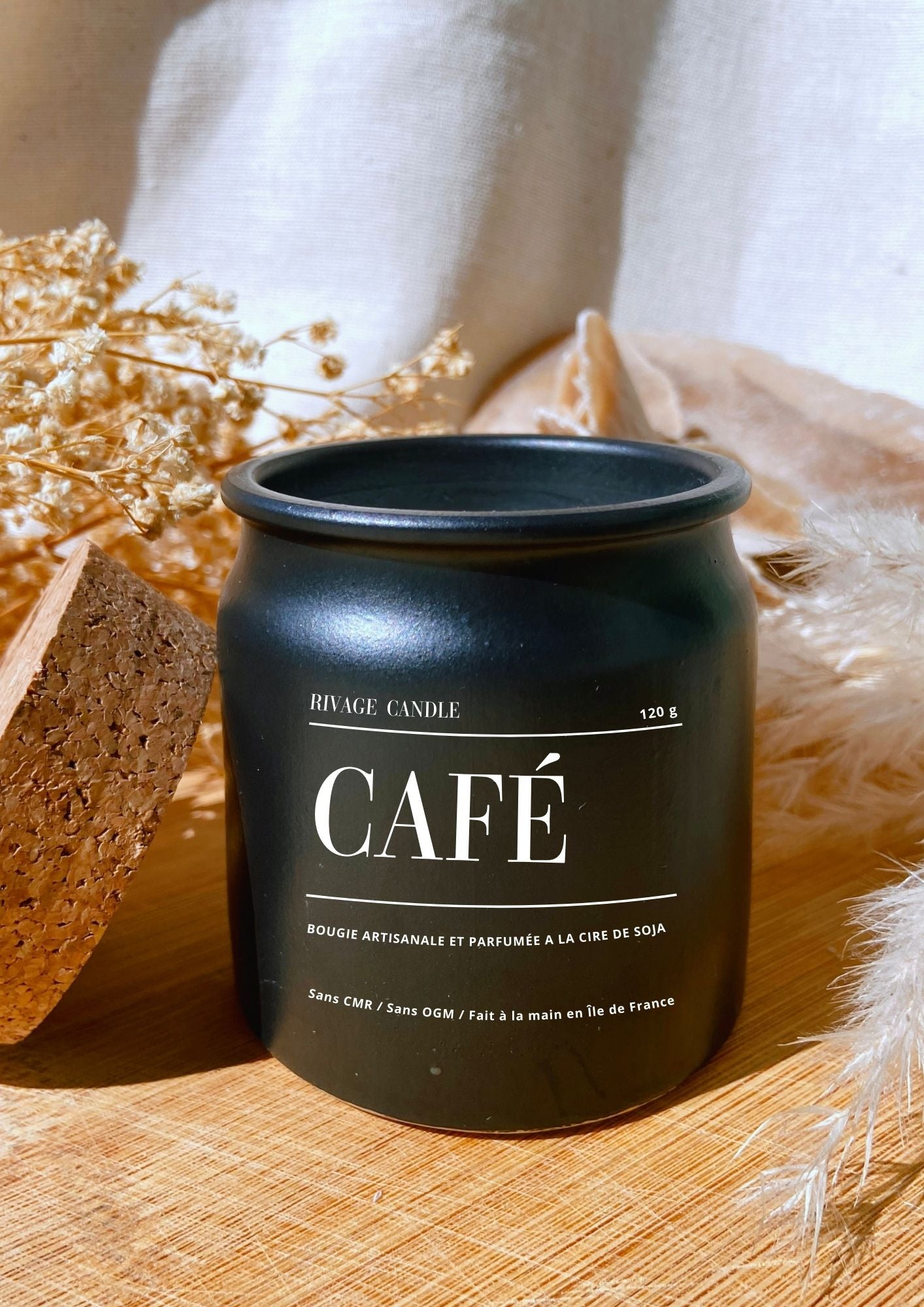 Bougie Artisanale Parfumée au Café