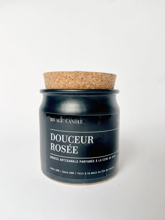 Bougie Artisanale Parfumée Douceur Rosée